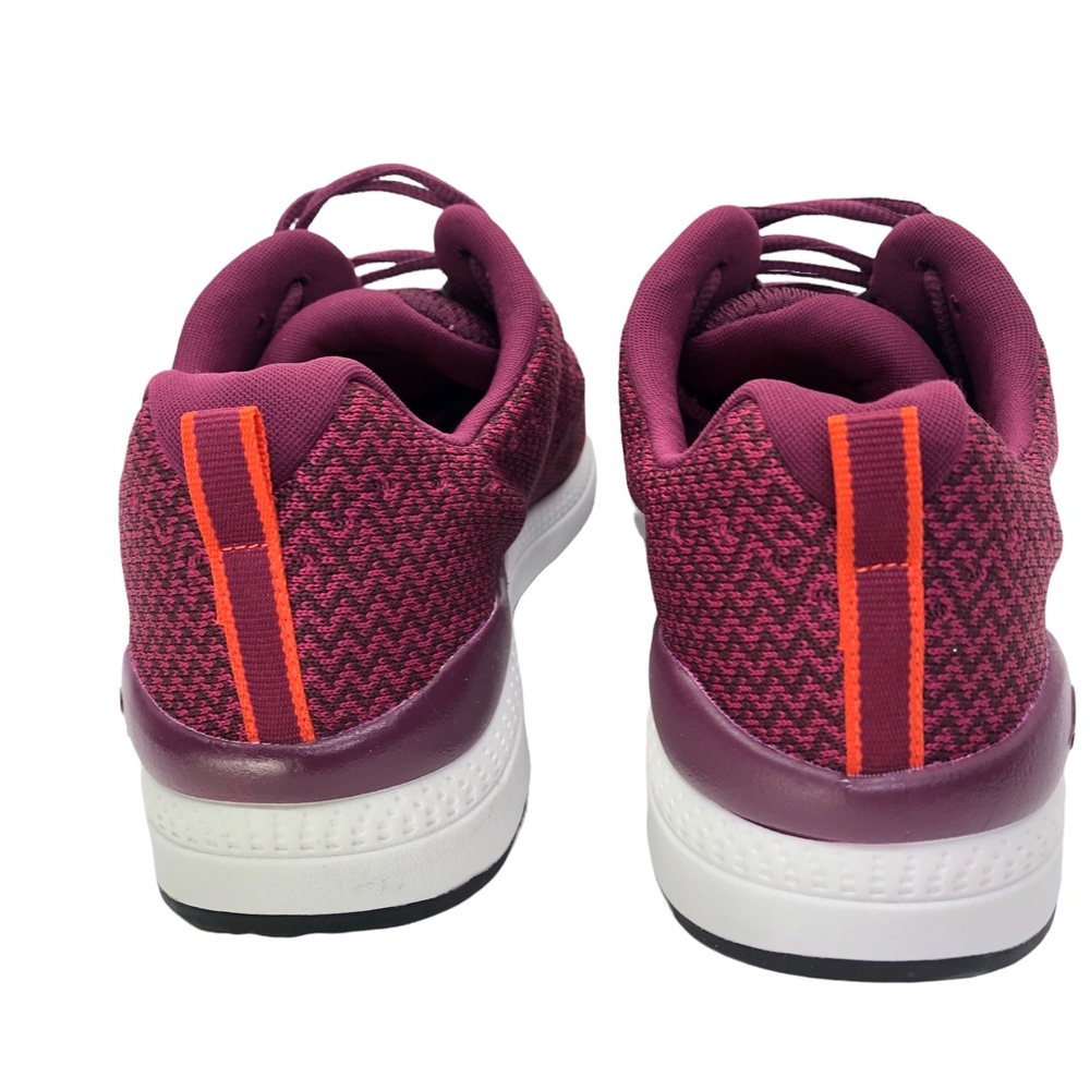 Women’s Sz 8.5W Evolve Easy-Spirit EVTR0T9 Burgundy Fly Knit Print Sneakers - Picture 4 of 16